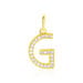 Pendentif Lettre G Or Jaune Oxyde - Pendentifs Famille | Marc Orian