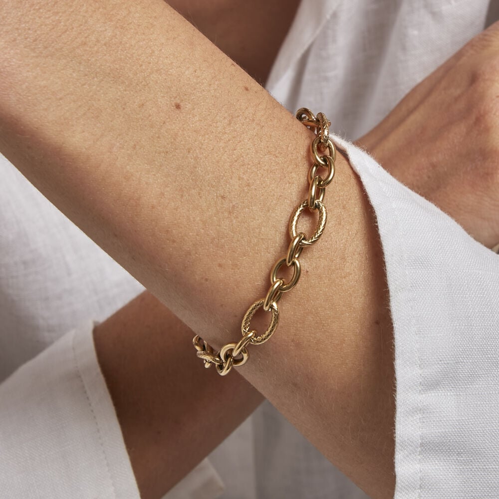 Bracelet Merrilyn Acier Doré - Bracelets chaînes Femme | Marc Orian