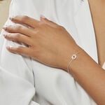 Bracelet Absolu Or Blanc Diamant - Bracelets Anneaux Entrelaces Femme | Marc Orian