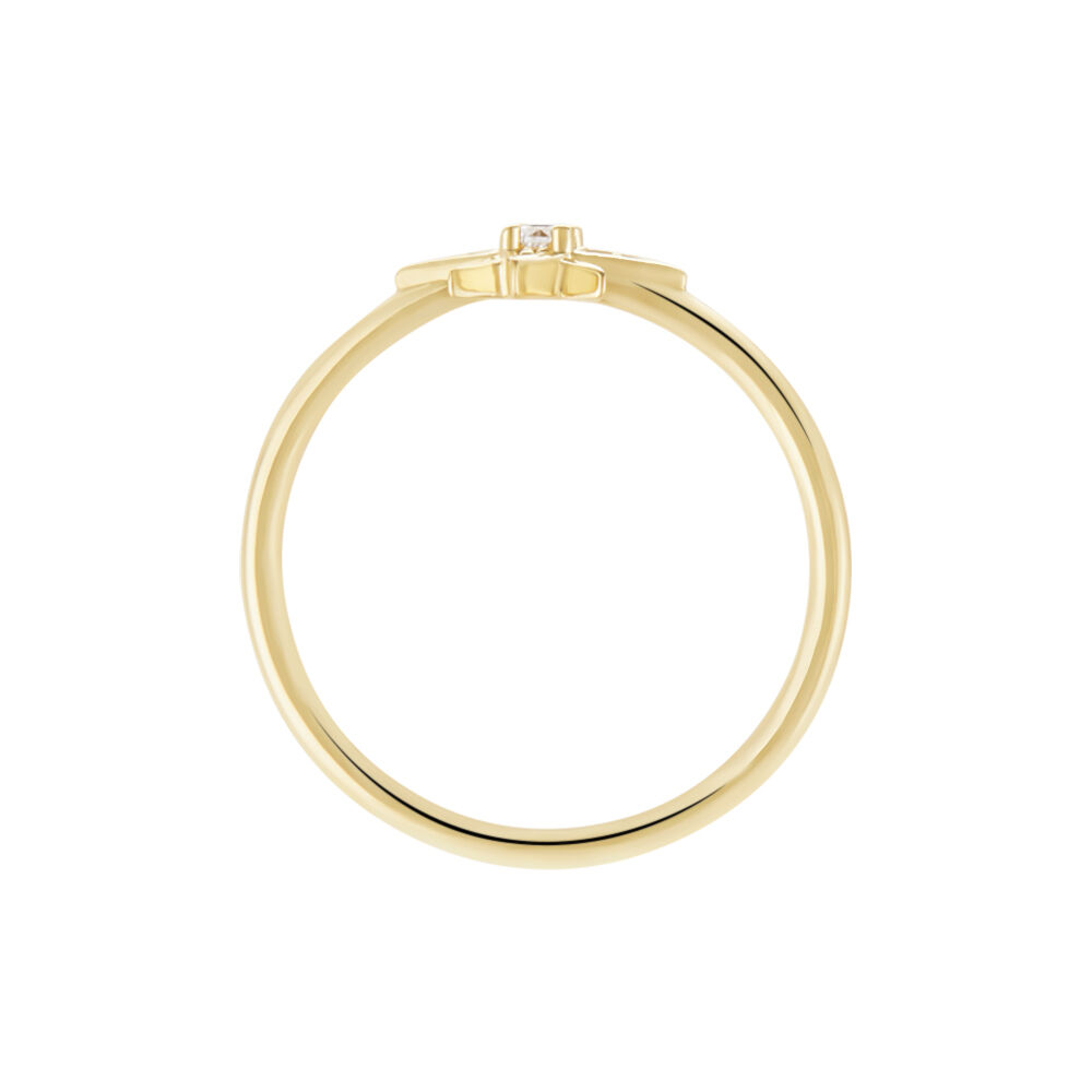 Bague Kazima Plaqué Or Oxyde De Zirconium - Solitaires Femme | Marc Orian