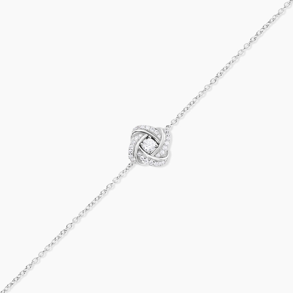 Bracelet Anasthase Argent Blanc Oxyde De Zirconium - Bracelets chaînes Femme | Marc Orian