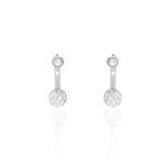 Bijoux D'oreilles J&eacute;lanie Argent Blanc Oxyde De Zirconium - Piercings d'oreilles Femme | Marc Orian