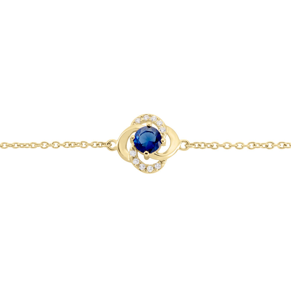 Bracelet Jaana Plaqué Or Jaune Verre Oxyde De Zirconium - Bracelets chaînes Femme | Marc Orian