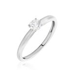 Bague Solitaire Flora Or Blanc Diamant - Solitaires Femme | Marc Orian