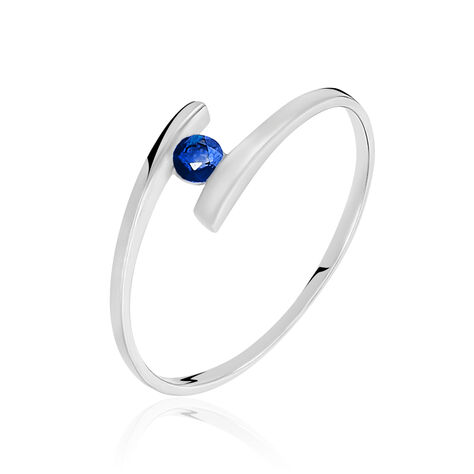 Bague Tamyra Or Blanc Saphir - Bagues Solitaire Femme | Marc Orian