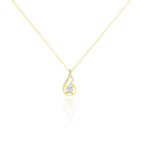 Collier Koline Or Jaune Oxyde De Zirconium - Colliers solitaires Femme | Marc Orian