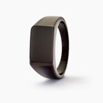 Chevali&egrave;re Acier Noir Luciano - Bijoux fantaisie Homme | Marc Orian