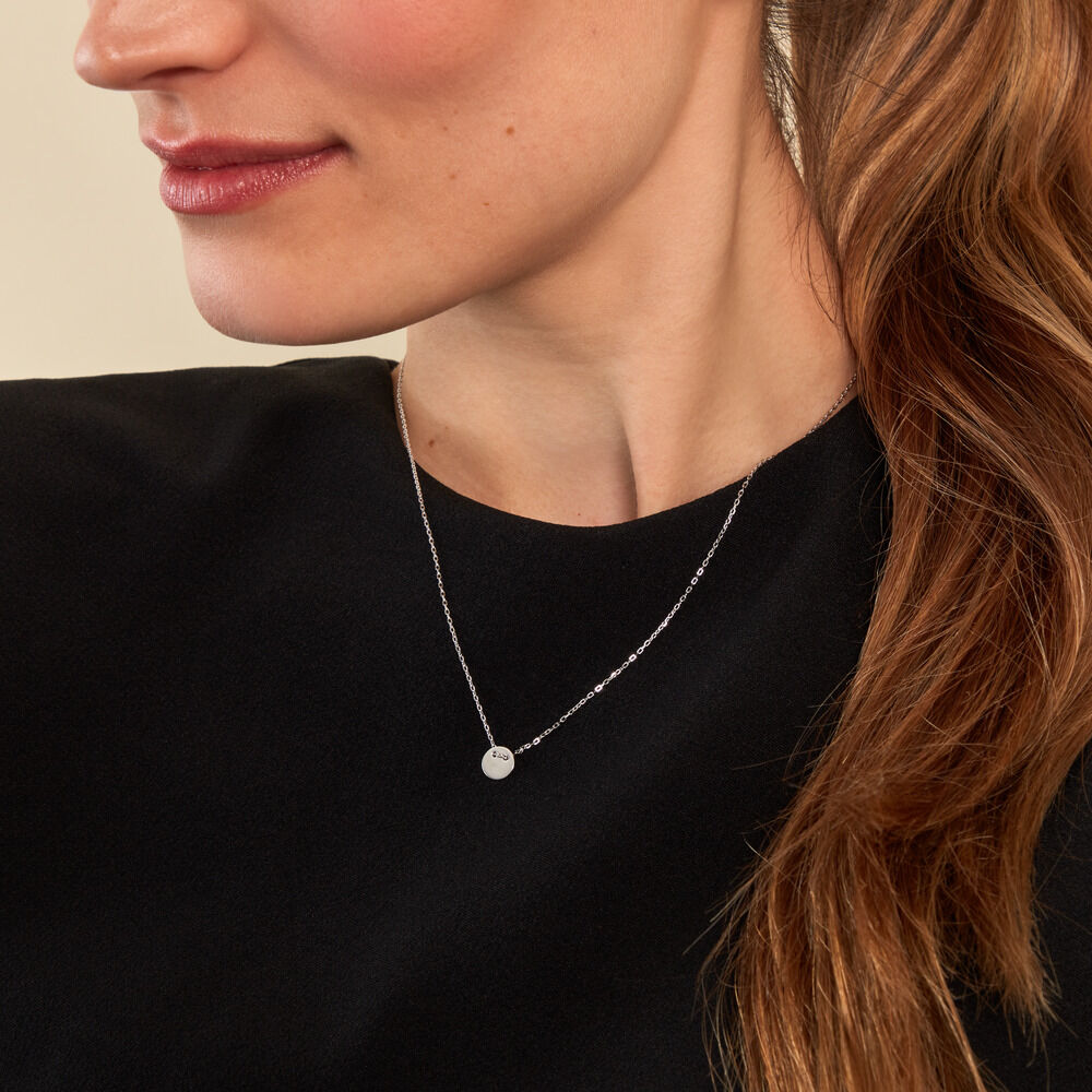 Collier Loueva Argent Blanc - Colliers Femme | Marc Orian