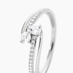 Bague Clarina Or Blanc Oxyde De Zirconium - Bagues avec pierre Femme | Marc Orian