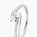 Bague Clarina Or Blanc Oxyde De Zirconium - Bagues avec pierre Femme | Marc Orian