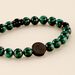 Bracelet Jourdan Acier Noir Malachite - Bracelets chaînes Homme | Marc Orian