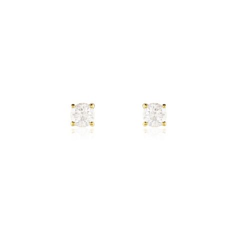 Boucles D'oreilles Puces Victoria Or Jaune Diamant - Clous d'oreilles Famille | Marc Orian