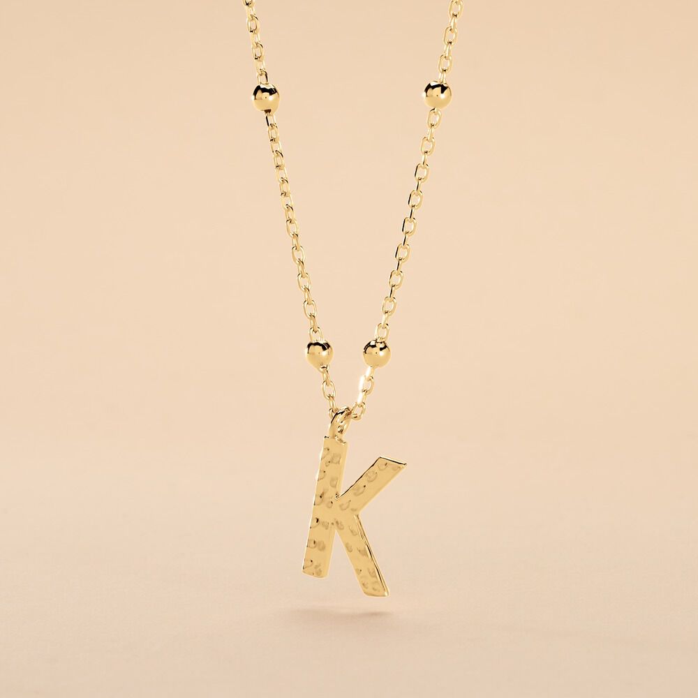Collier Plaqu&eacute; Or Jaune Lettra - Colliers ete Femme | Marc Orian