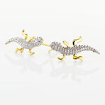 Boucles D'oreilles Puces Azzedine Salamandre Or Bicolore - Puces Femme | Marc Orian