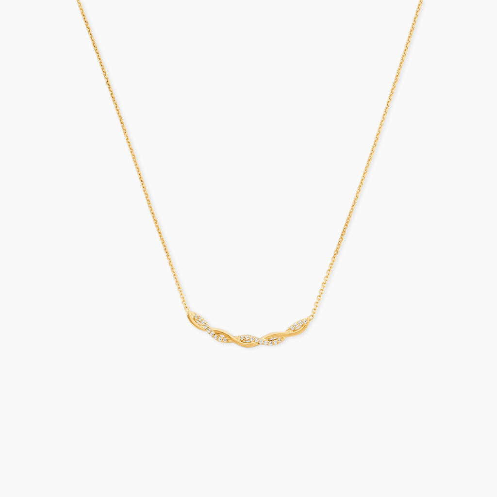 Collier Carolyne Or Jaune Oxyde De Zirconium - Colliers avec pierres Femme | Marc Orian