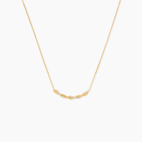 Collier Carolyne Or Jaune Oxyde De Zirconium - Colliers avec pierres Femme | Marc Orian
