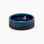 Bague M&eacute;tal Acier Bleu - Bijoux fantaisie Homme | Marc Orian
