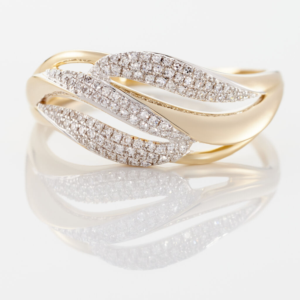 Bague Atlantide Or Jaune Diamant - Bagues Femme | Marc Orian