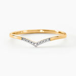 Bague Or Jaune Kaitlynn Diamant - Parures de mariage Femme | Marc Orian