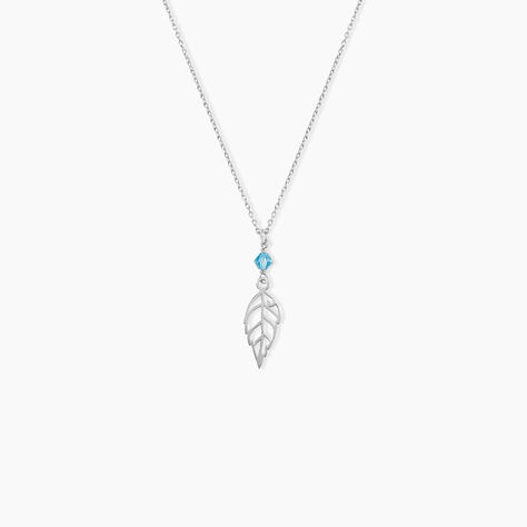 Collier Argent Blanc Angelika Pierres Synthetiques - Colliers ras du cou Femme | Marc Orian
