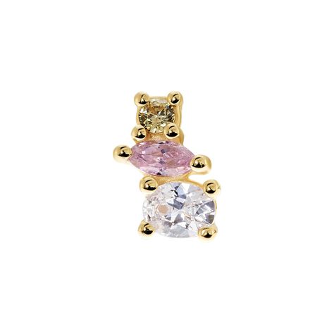 Boucle D'oreille Puce Unitaire Plaqué Or Jaune Miksa Oxydes - Piercings d'oreilles Femme | Marc Orian