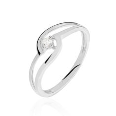 Bague Onenn Or Blanc Diamant - Bagues Solitaire Femme | Marc Orian