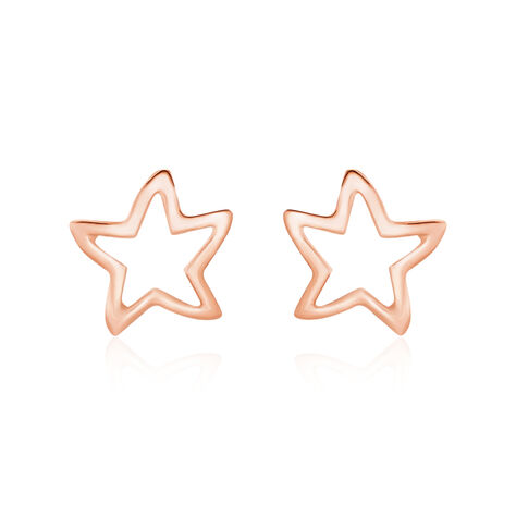 Boucles D'oreilles Puces Alphonsine Etoile De Mer Or Rose - Puces Femme | Marc Orian