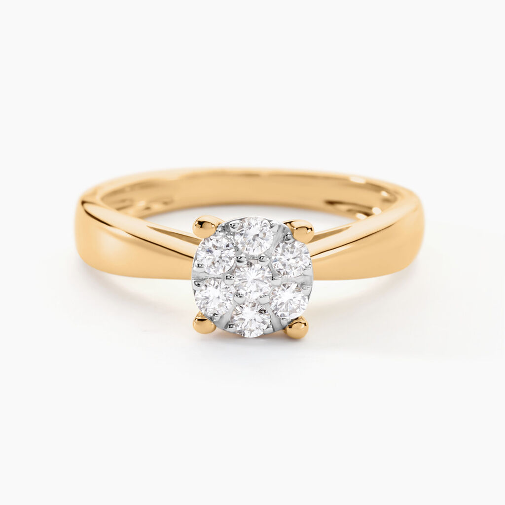 Bague Solitaire Artemis Or Jaune Diamant - Parures de mariage Femme | Marc Orian