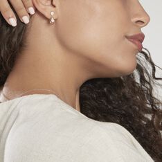 Boucles D'oreilles Pendantes Mahalya Plaque Or Oxyde De Zirconium - Boucles d'oreilles Pendantes Femme | Marc Orian
