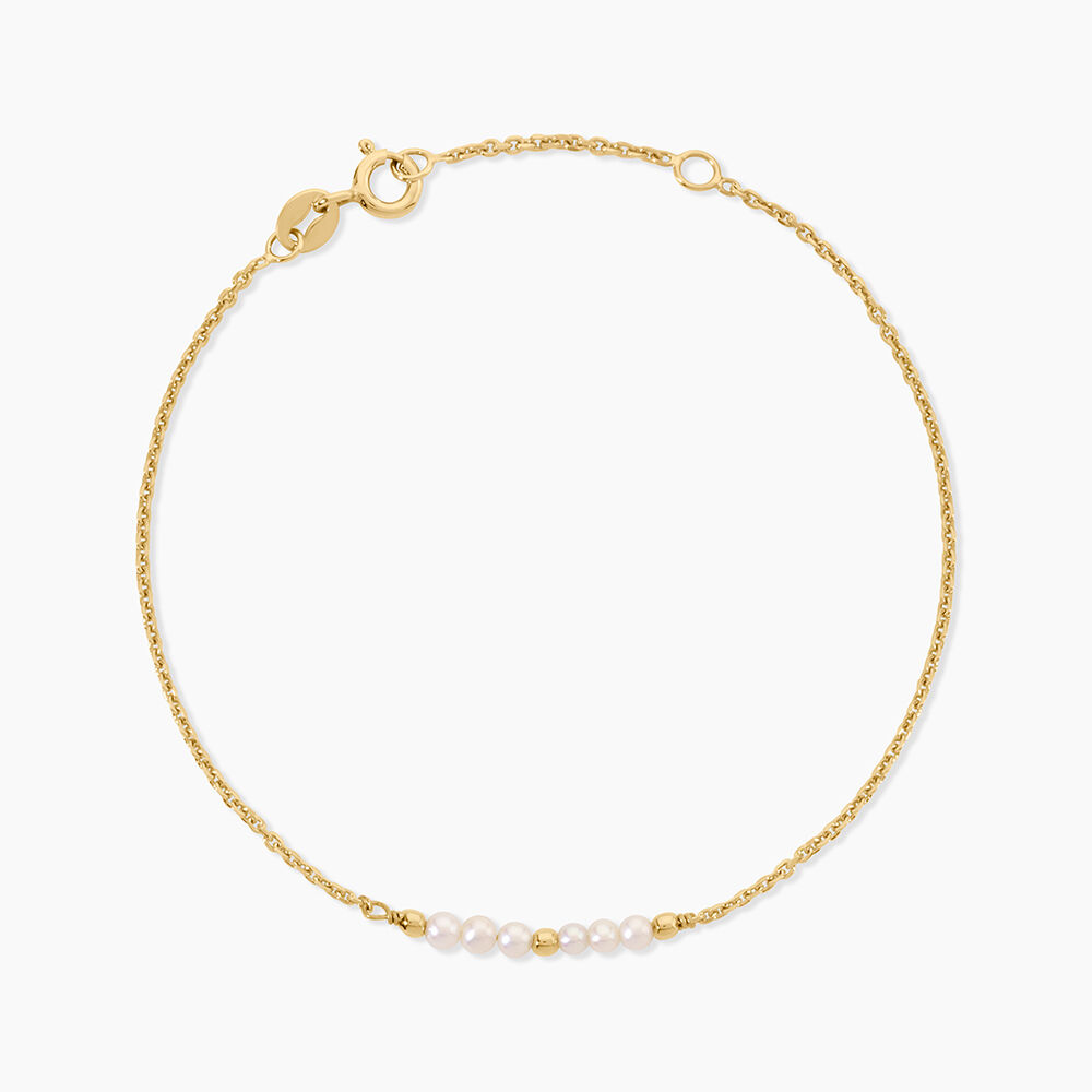 Bracelet Tova Argent Dor&eacute; A L'Or 750/1000 Perle De Culture - Bracelets fantaisie  | Marc Orian