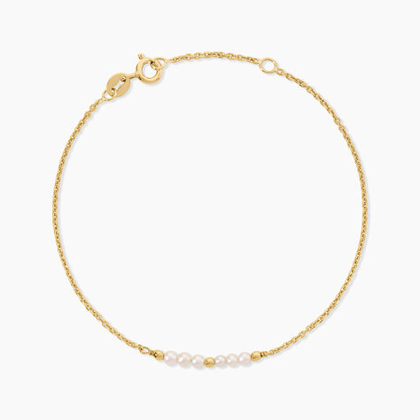 Bracelet Tova Argent Dor&eacute; A L'Or 750/1000 Perle De Culture - Bracelets fantaisie  | Marc Orian