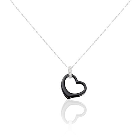 Collier Pam Argent Blanc Céramique Et Oxyde De Zirconium - Colliers avec pierres Femme | Marc Orian
