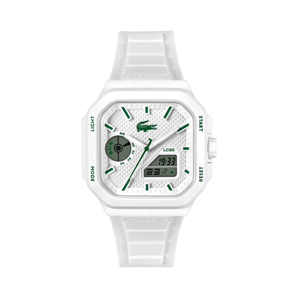 Montre Lacoste Lc33 Square Blanc - Montres &eacute;tanches Homme | Marc Orian