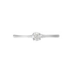 Bague Solitaire Or Blanc Solenia Diamant - Parures de mariage Femme | Marc Orian