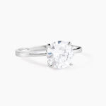 Bague Solitaire Abriel Or Blanc Oxyde De Zirconium - Solitaires Femme | Marc Orian