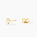 Boucles D'oreilles Puces Dudley Or Jaune Oxyde De Zirconium - Puces Femme | Marc Orian