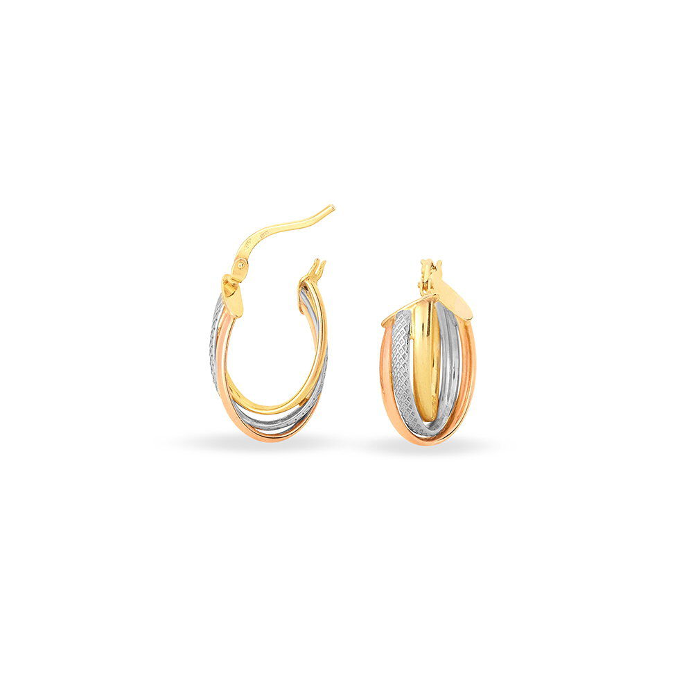 Créoles Hermande Or Tricolore - Créoles Femme | Marc Orian