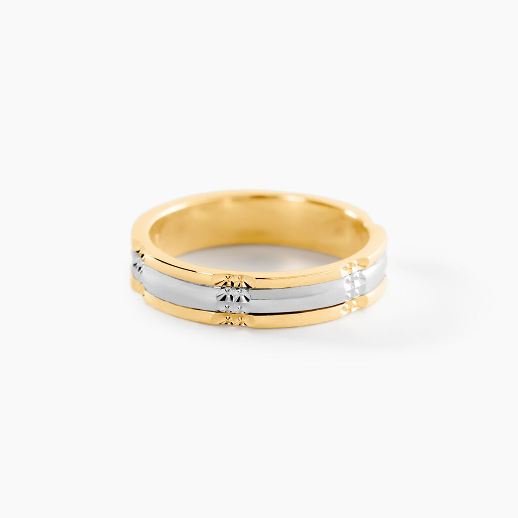 Alliance Marvin Demi Jonc Classique Or Bicolore - Alliances duo Unisex | Marc Orian