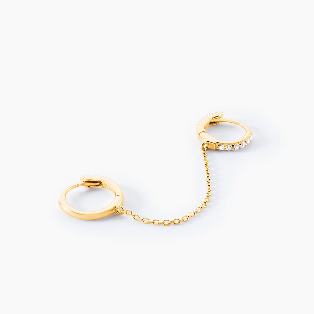 Bijou D'oreille Unitaire Briallen Or Jaune Oxyde De Zirconium - Piercings d'oreilles Femme | Marc Orian