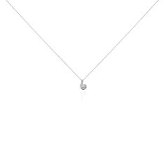 Collier Vrille Accompagnee Or Blanc Diamant - Parure de mariage Femme | Marc Orian