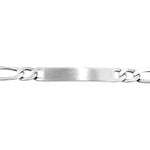 Bracelet Identit&eacute; Vivian Maille Alternee 1/3 Argent Vieilli - Gourmettes Homme | Marc Orian