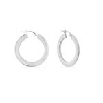 Cr&eacute;oles Argent Blanc Mila - Cr&eacute;oles Femme | Marc Orian