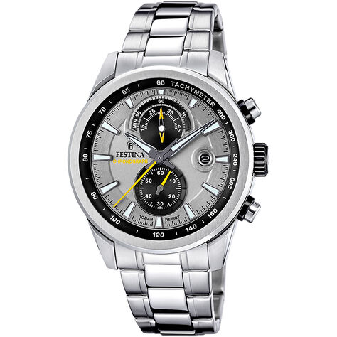 Montre Festina Timeless Chronograph Argenté - Montres étanches Homme | Marc Orian