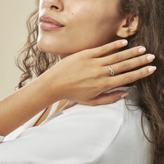 Bague Vaguelette Or Jaune Diamant - Bagues Femme | Marc Orian
