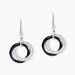 Boucles D'oreilles Pendantes Grizzel Argent Blanc Céramique Et Oxyde - Pendantes Femme | Marc Orian