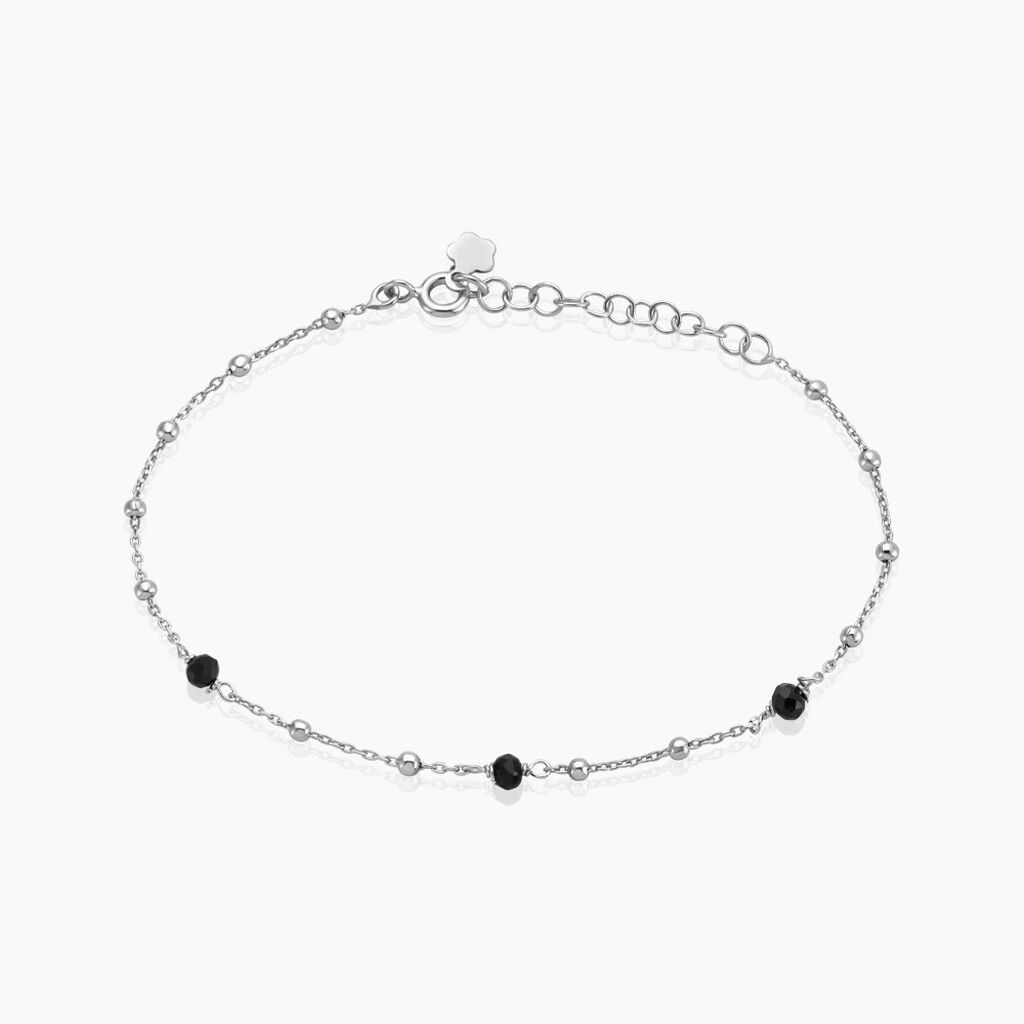 Bracelet Nissia Argent Blanc Verre - Bracelets fantaisie Femme | Marc Orian