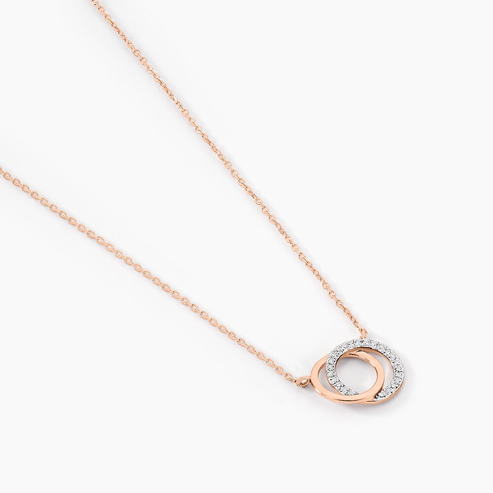 Collier Or Rose Tresha Diamants - Colliers avec pierres Femme | Marc Orian
