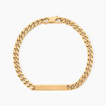 Bracelet Identit&eacute; Clement Plaqu&eacute; Or Jaune - Gourmettes Femme | Marc Orian