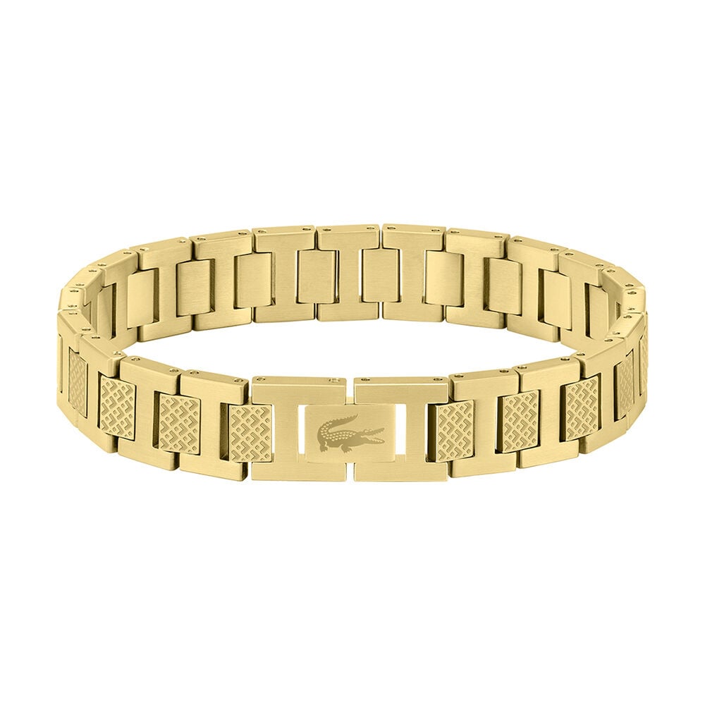 Bracelet Lacoste Metropole Acier Jaune - Bijoux Homme | Marc Orian