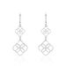 Boucles D'oreilles Pendantes Letizia Argent Blanc - Pendantes Femme | Marc Orian